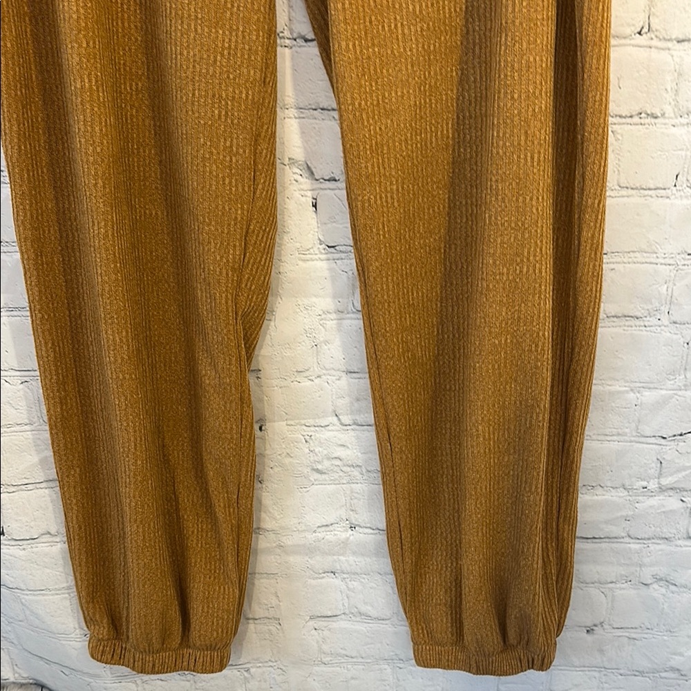 Fetch & Co Cozy Mustard Ribbed Pants - Picture 4 of 6